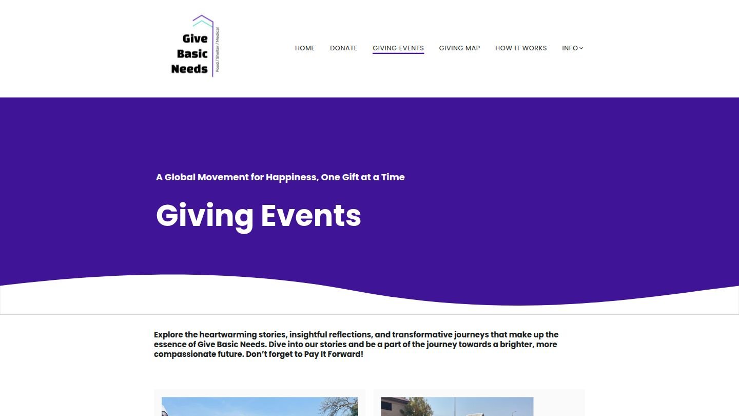 Giving Events